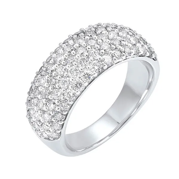 14KT WHITE GOLD DIAMOND (2CTW) BAND