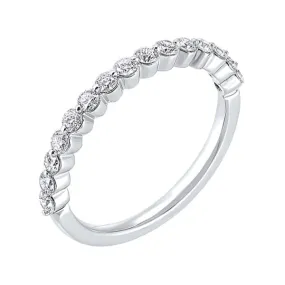 14KT WHITE GOLD DIAMOND(1/4CTW) BAND