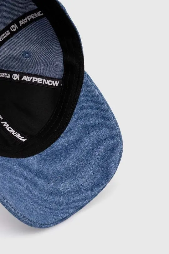 AAPE cotton baseball cap Cotton Denim blue color ACP5222