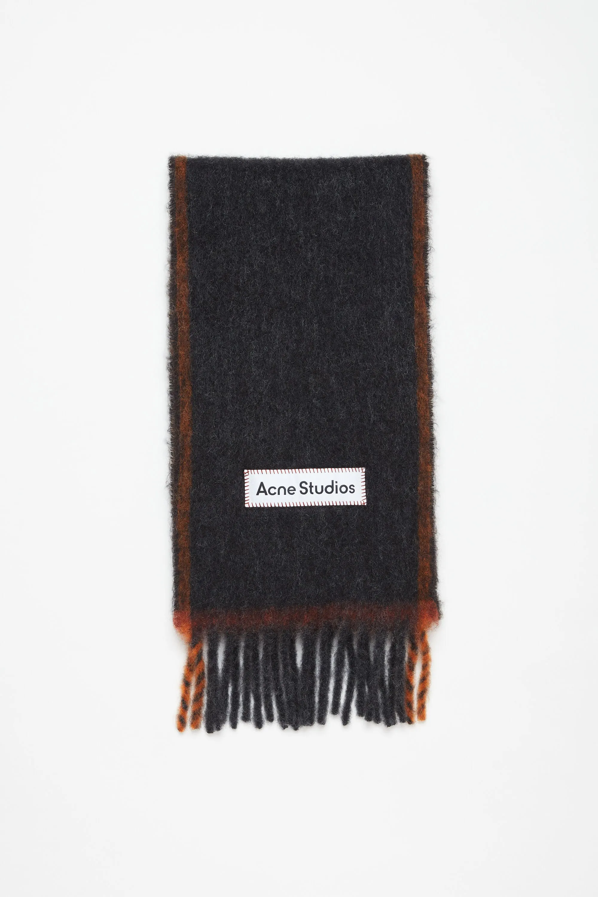 Acne Studios Wool Mohair Scarf - Narrow (Black)