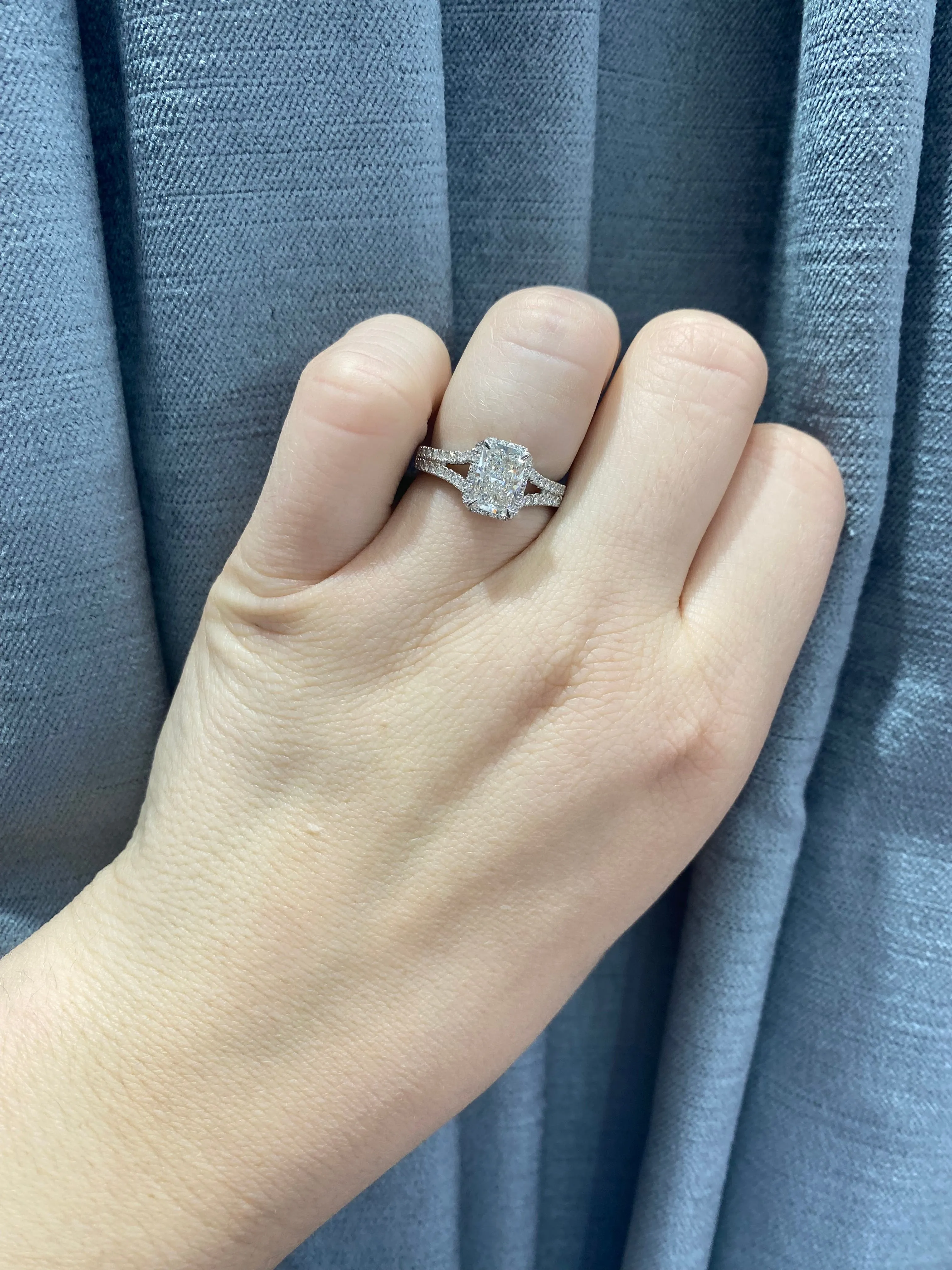 Addie Split Band Engagement Ring