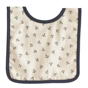 Alimrose Baby Bib Navy Anchor