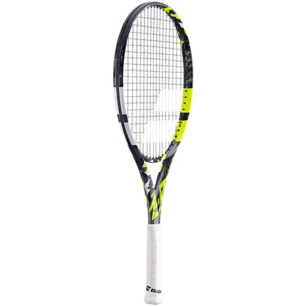 Babolat Pure Aero 2023 Junior 25 Strung Tennis Racquet (Grey/Yellow/White)