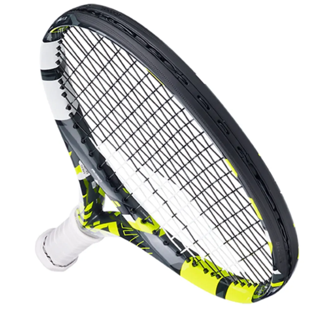 Babolat Pure Aero 2023 Junior 25 Strung Tennis Racquet (Grey/Yellow/White)