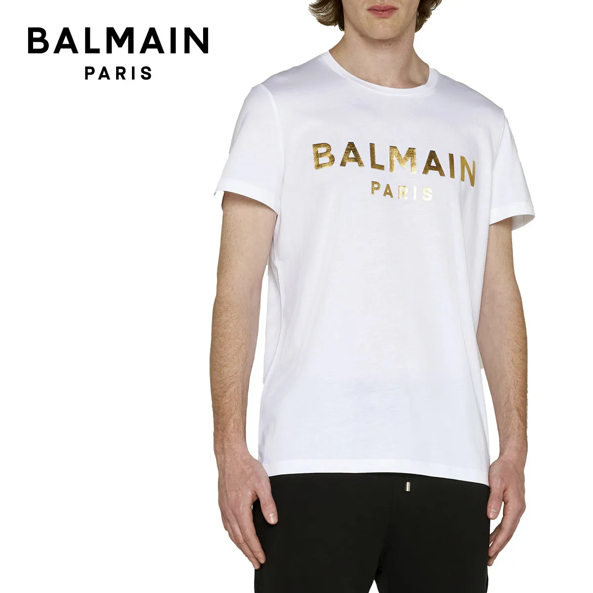 BALMAIN  |Crew Neck Unisex Cotton Short Sleeves Logo Luxury