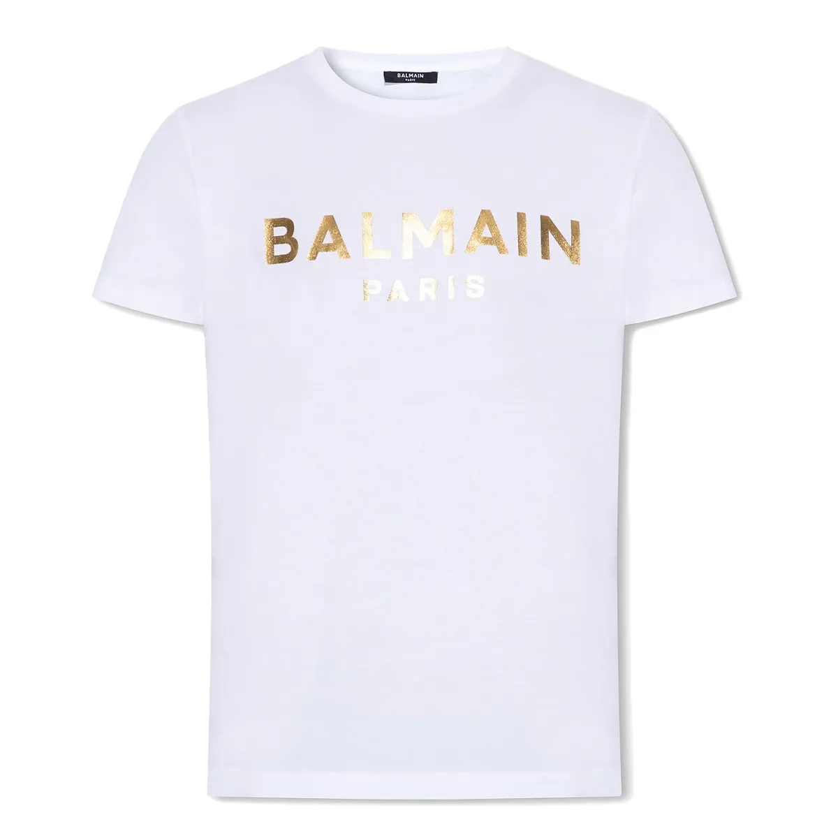 BALMAIN  |Crew Neck Unisex Cotton Short Sleeves Logo Luxury