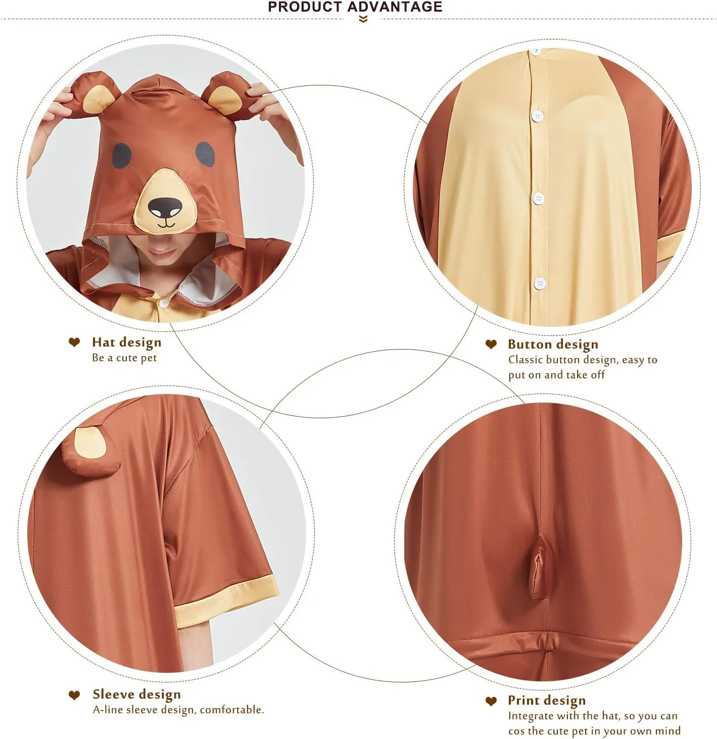 Bear Adult Summer Onesie