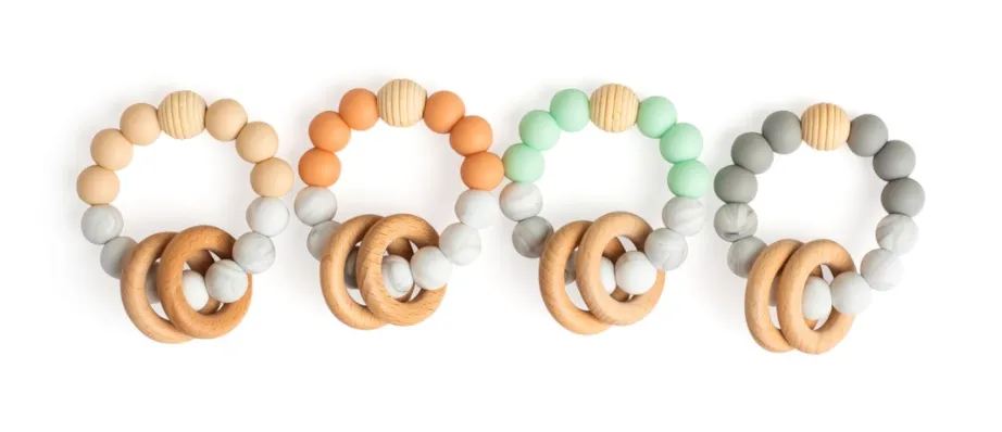 Beehive Teething Rattle