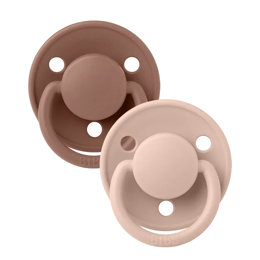 BIBS Pacifier - 2 pack DELUX - Woodchuck/ Blush