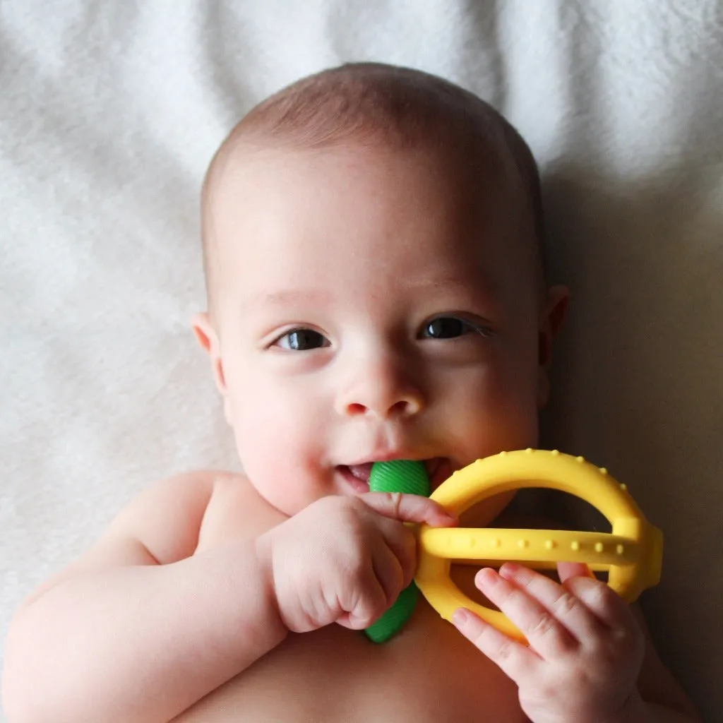 Bitzy Biter Teething Ball & Training Toothbrush