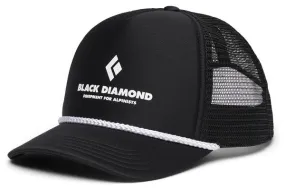 Black Diamond Flat Bill Trucker Cap Black