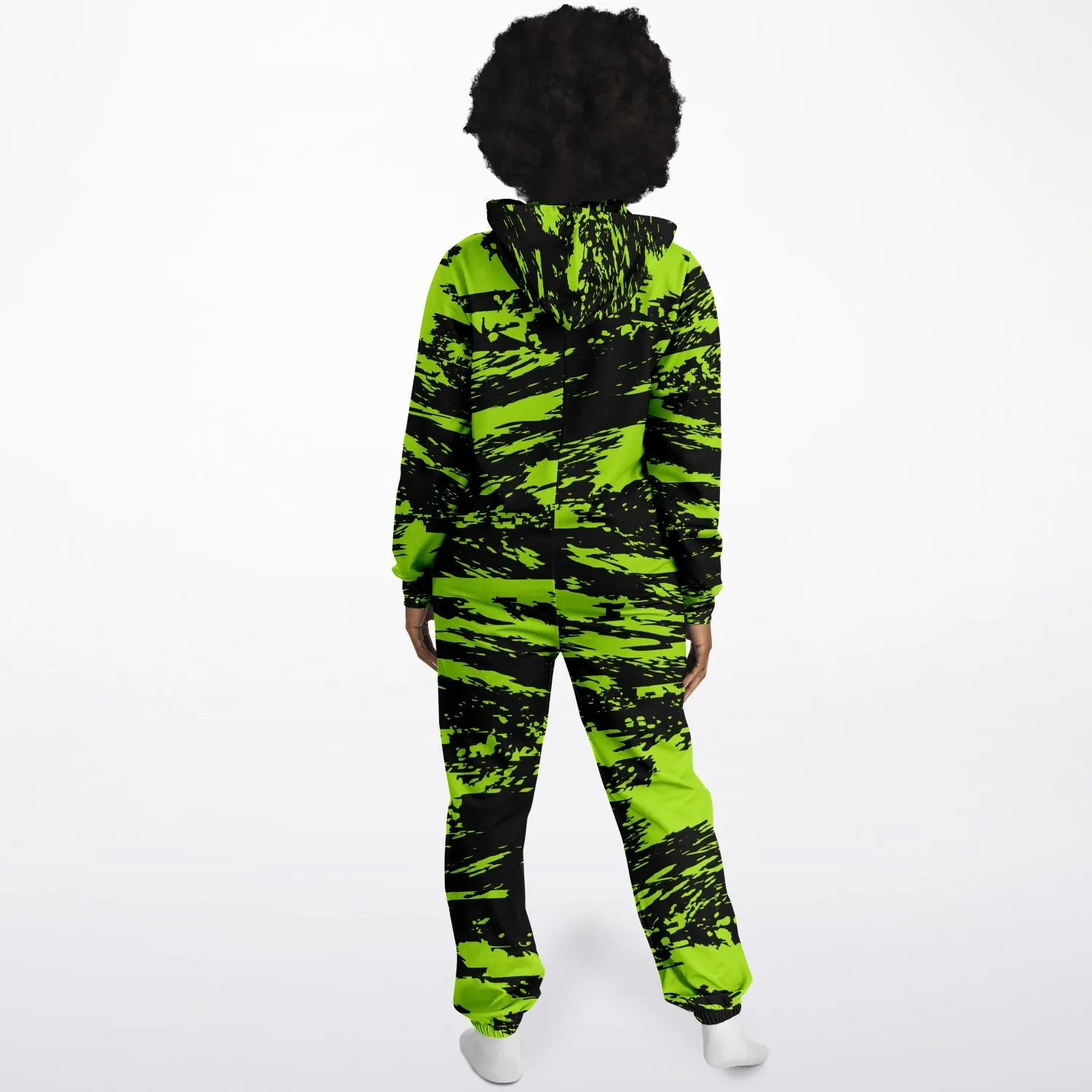 Black Lime Bolt Glitch Adult Unisex Onesie