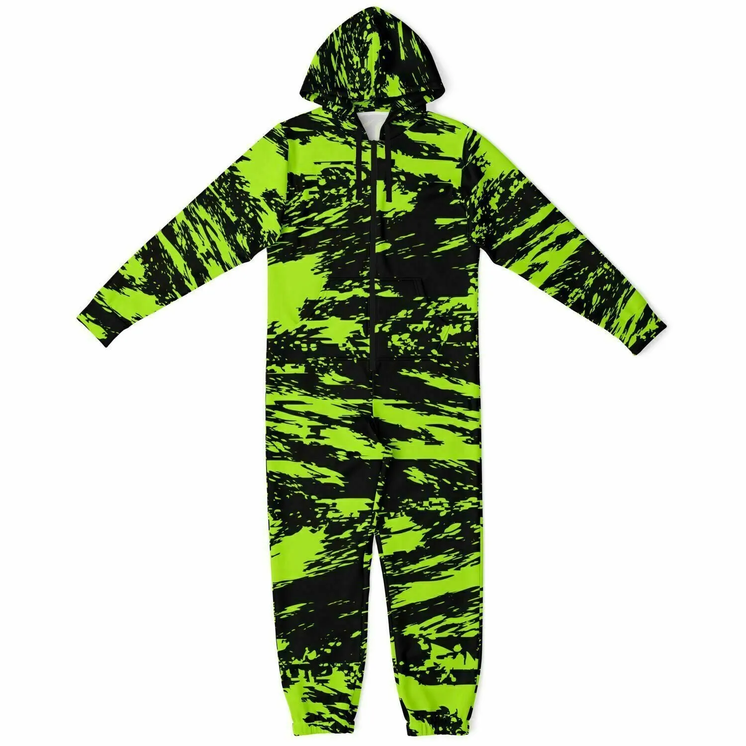 Black Lime Bolt Glitch Adult Unisex Onesie