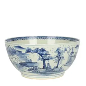 Blue and white porcelain bowl