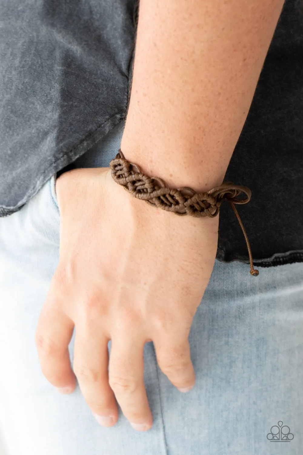 Boondocks and Bonfires - Brown Urban Bracelet