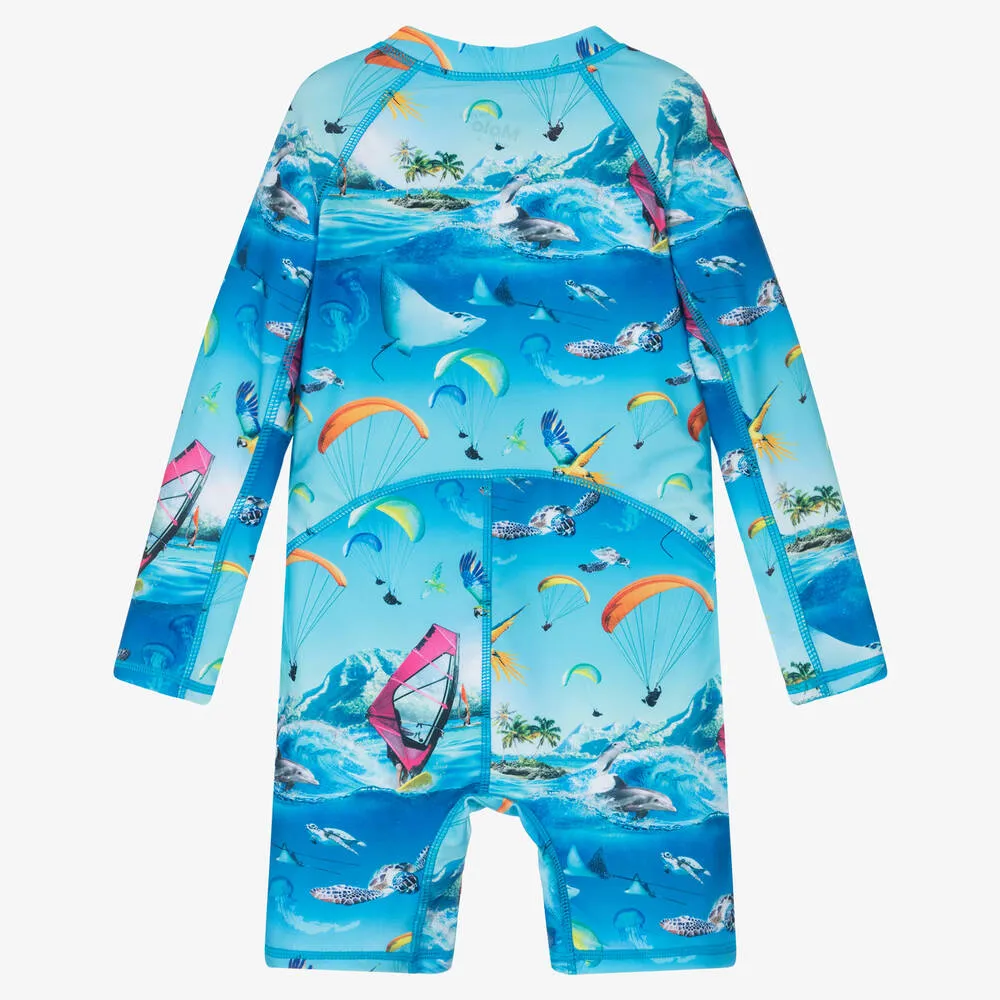 Boys Blue Ocean Onesie (UPF 50+)