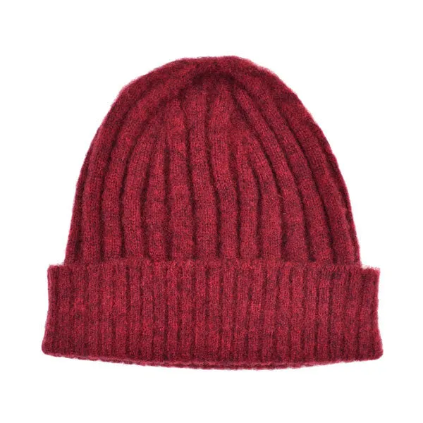 cableami - Shaggy Dog Beanie - Burgundy