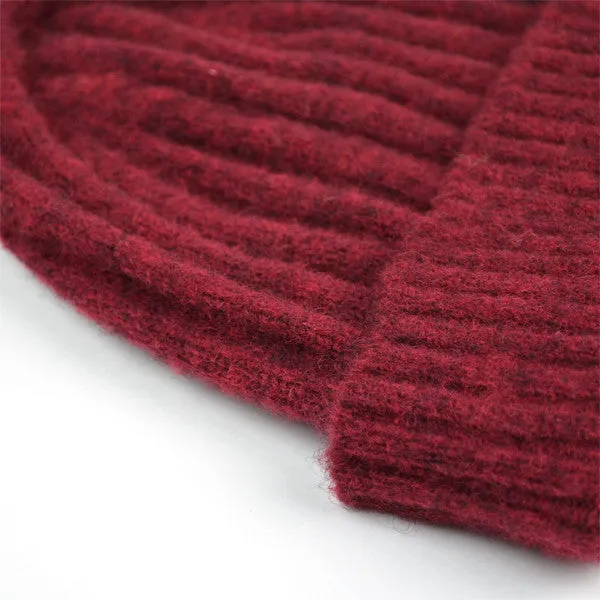 cableami - Shaggy Dog Beanie - Burgundy