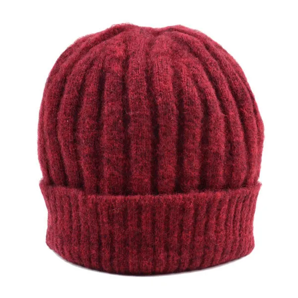 cableami - Shaggy Dog Beanie - Burgundy