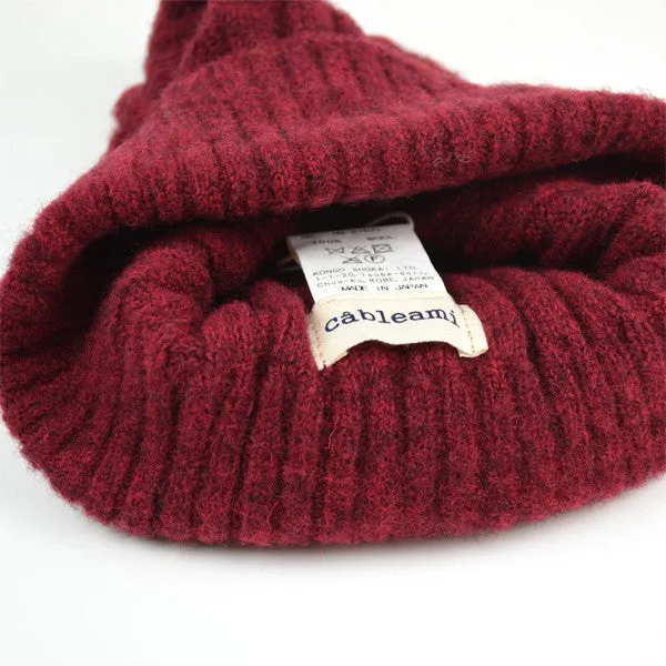 cableami - Shaggy Dog Beanie - Burgundy