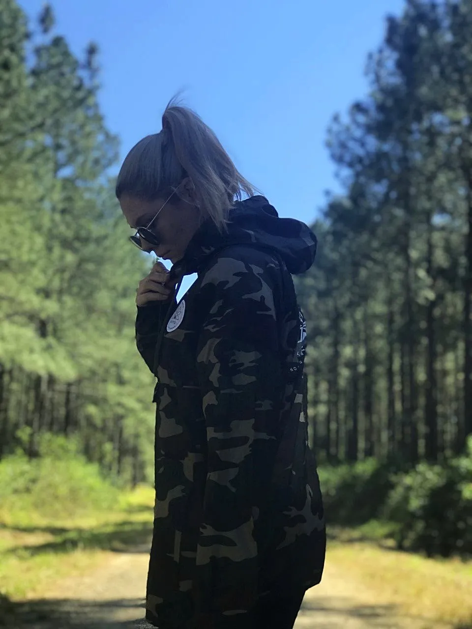 Camo Water Resistant Windbreaker Jacket - Unisex