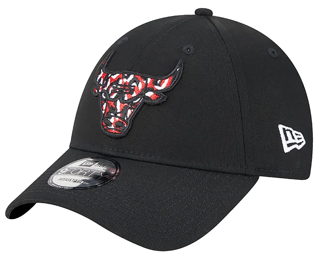 cap New Era 9FO Seasonal Infill NBA Chicago Bulls - Black/Black/Scarlet/White - men´s