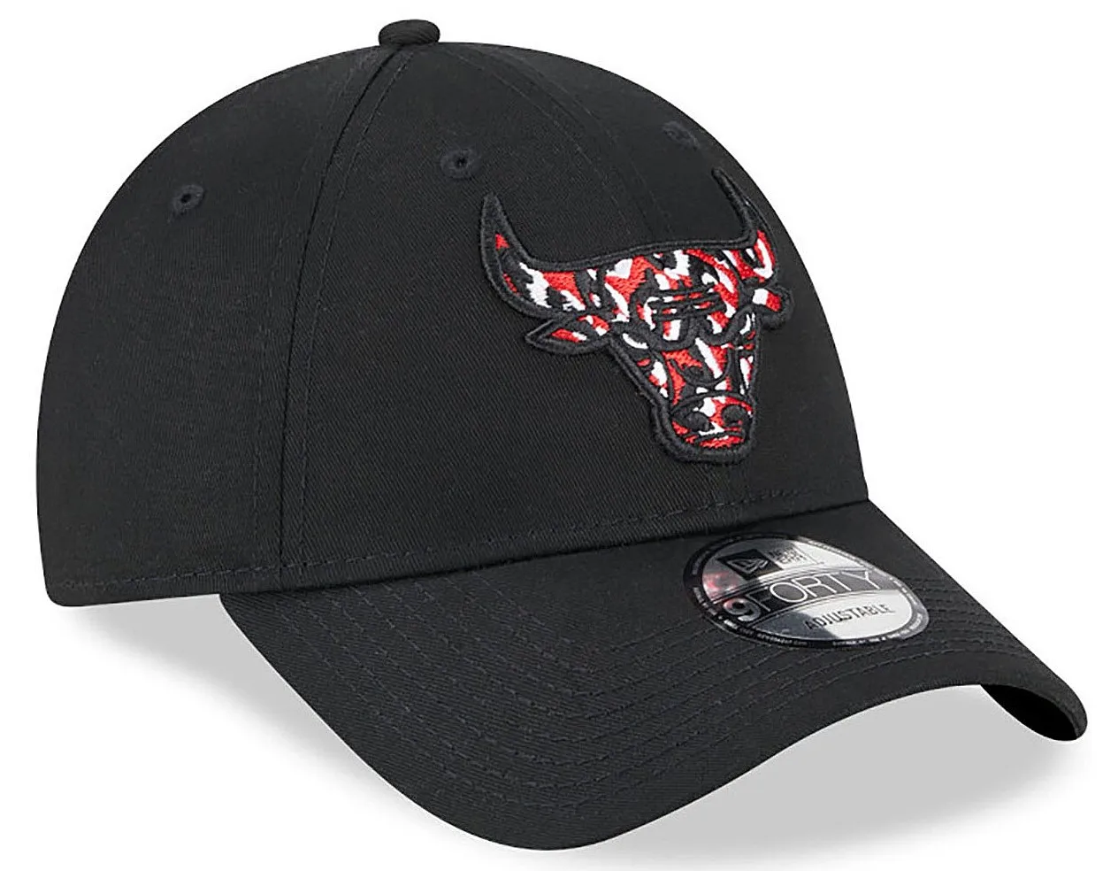 cap New Era 9FO Seasonal Infill NBA Chicago Bulls - Black/Black/Scarlet/White - men´s