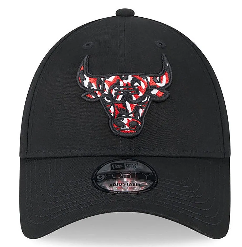 cap New Era 9FO Seasonal Infill NBA Chicago Bulls - Black/Black/Scarlet/White - men´s