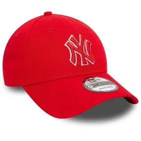 cap New Era 9FO Team Outline MLB New York Yankees - Scarlet/White - men´s