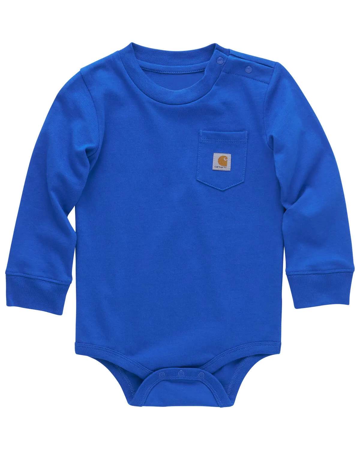 Carhartt Infant Boys' Solid Long Sleeve Pocket Onesie