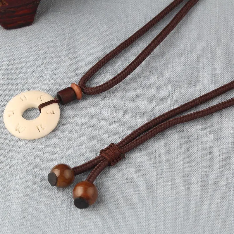 Charming Tagua Nut Pendant Necklace