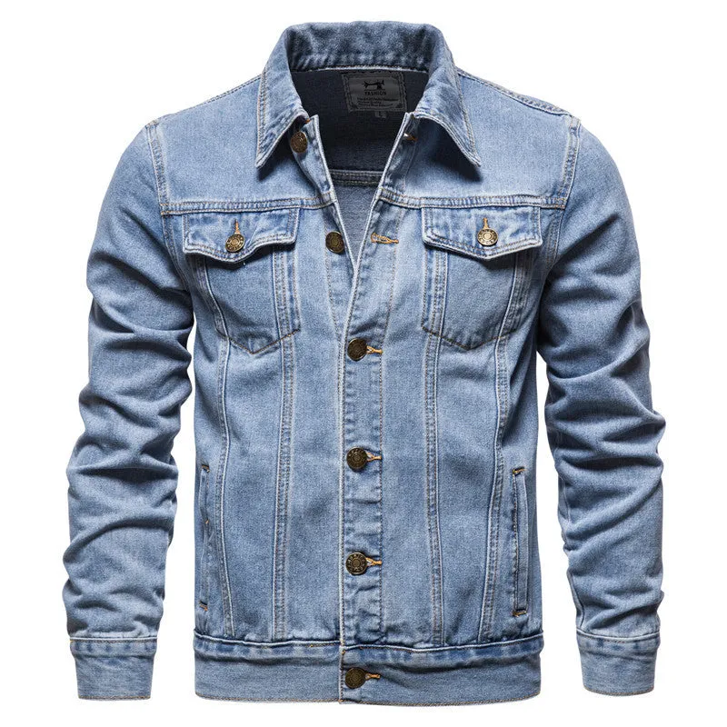 Classic Button-Up Denim Jean Jacket