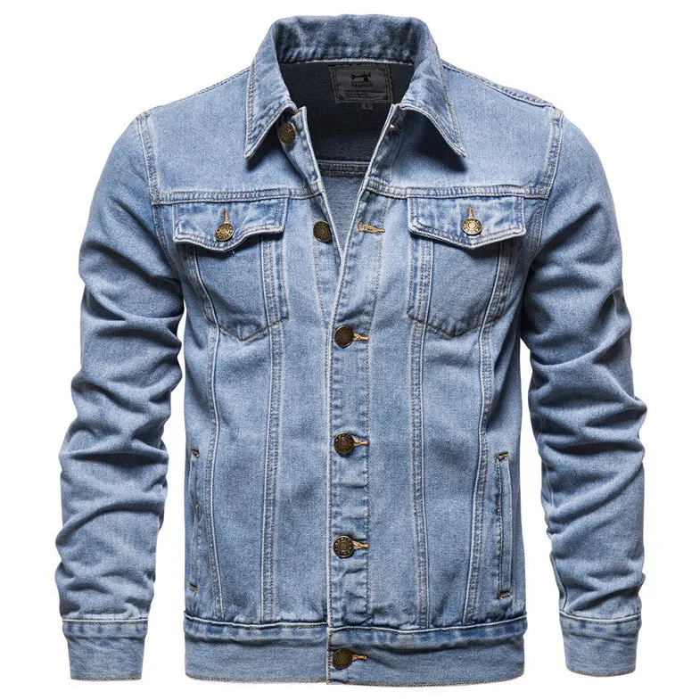 Classic Button-Up Denim Jean Jacket