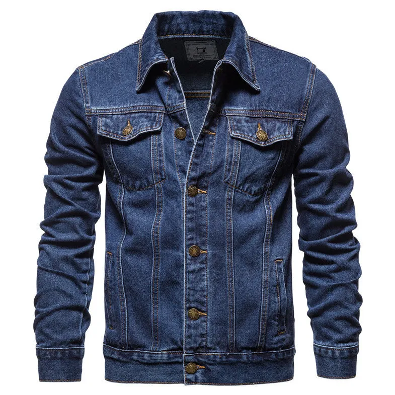 Classic Button-Up Denim Jean Jacket