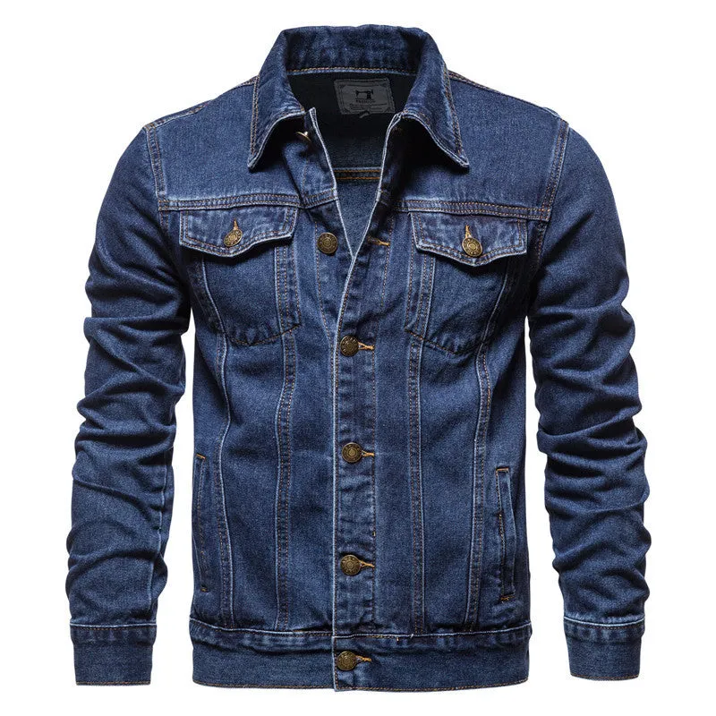 Classic Button-Up Denim Jean Jacket