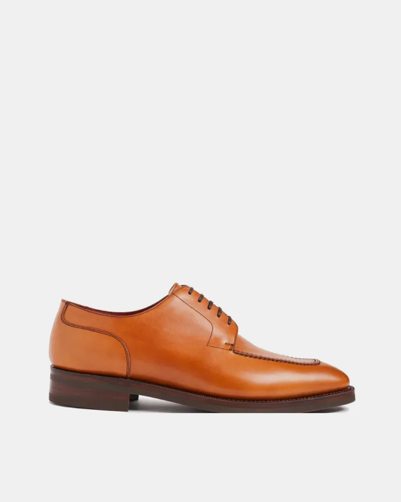 Cognac Calf Norwegian Split Toe Shoe