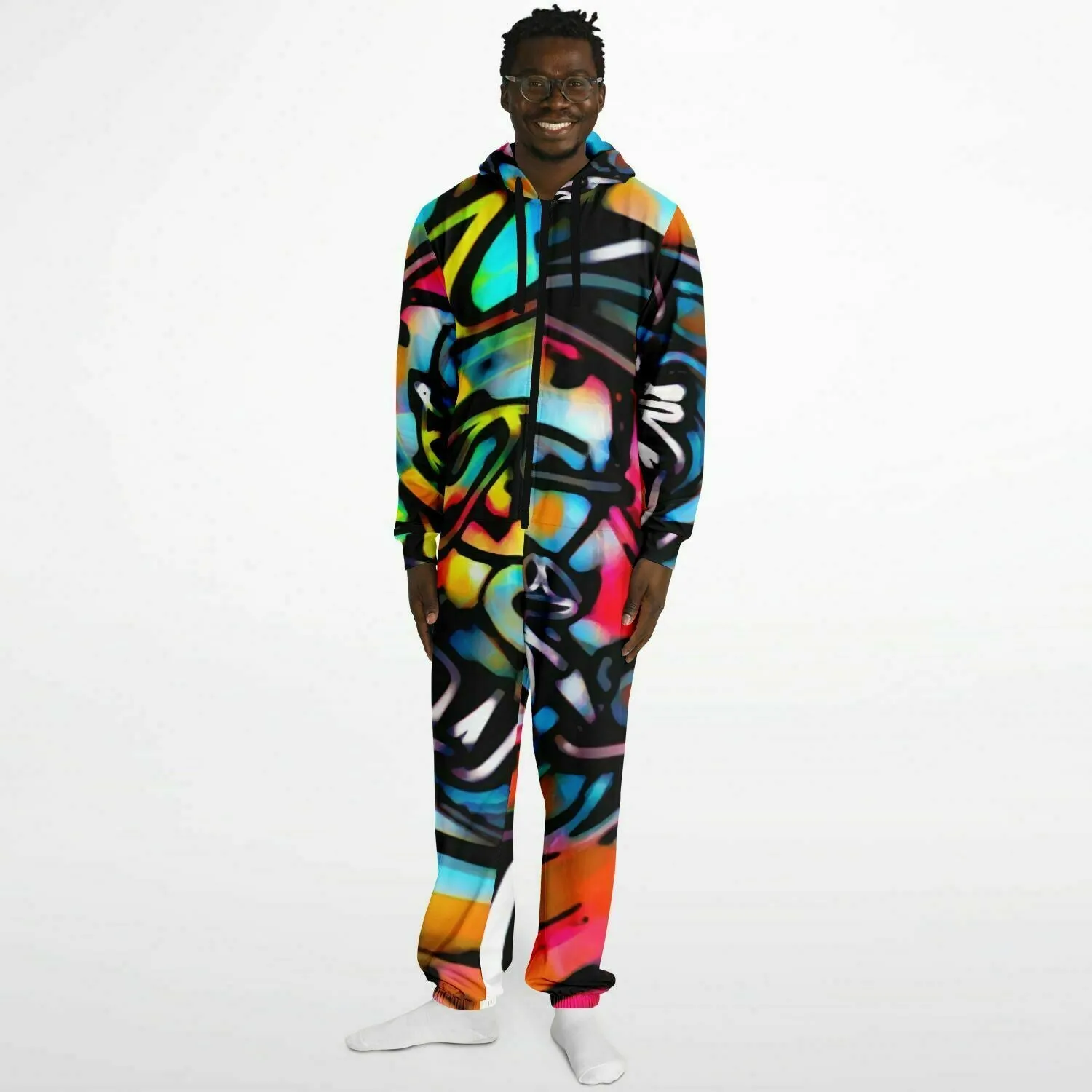 Colorful Graffiti Streetart Chaos Adult Unisex Onesie