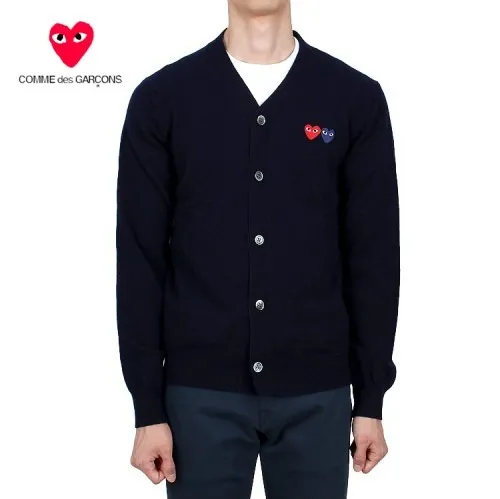 COMME des GARCONS  |Heart Wool Logo Designers Cardigans