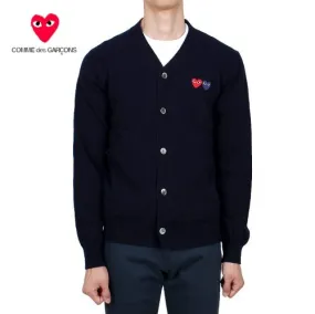 COMME des GARCONS  |Heart Wool Logo Designers Cardigans