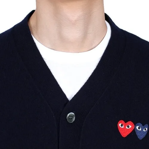 COMME des GARCONS  |Heart Wool Logo Designers Cardigans