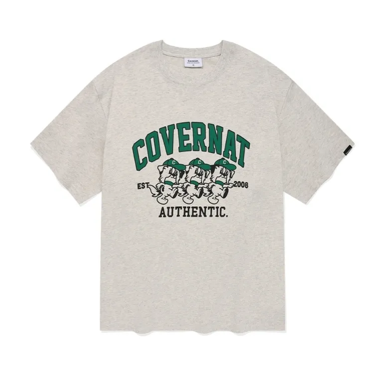 COVERNAT  |Crew Neck Unisex Street Style Plain Cotton Short Sleeves