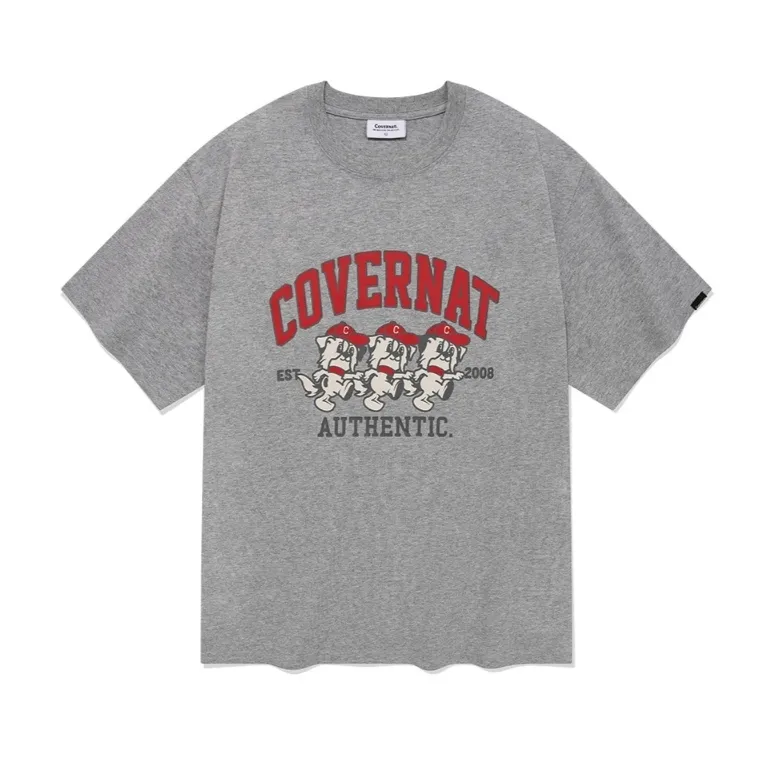 COVERNAT  |Crew Neck Unisex Street Style Plain Cotton Short Sleeves