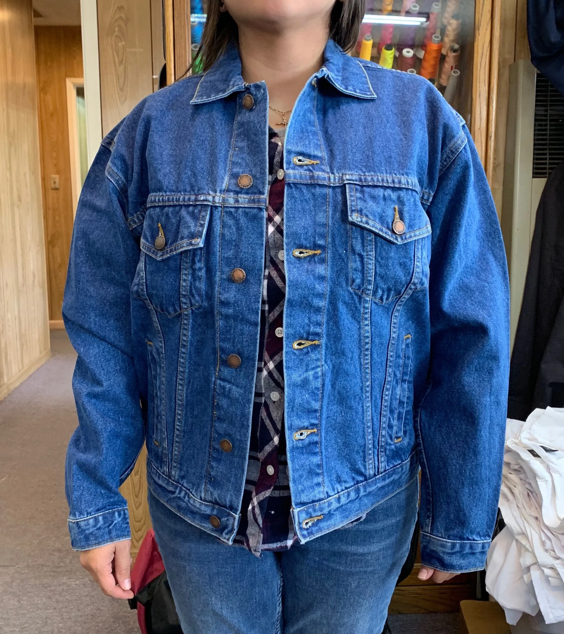 Custom Embroider Classic Denim Jean Jacket - Youth Sizes