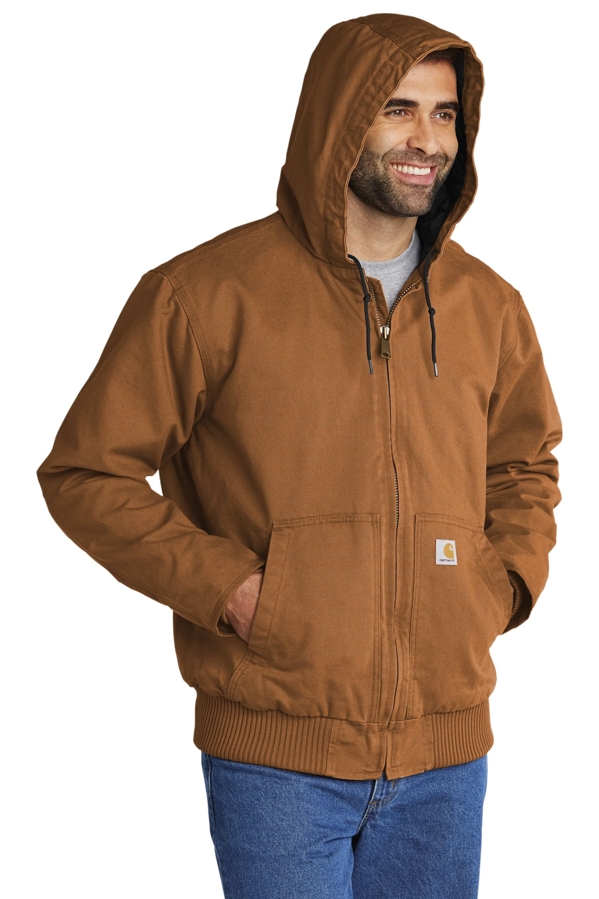 Custom Embroidered Carhartt Washed Duck Active Jacket - Includes 4in x 4in Embroidery - No Setup - Personalize your Carhartt Jac