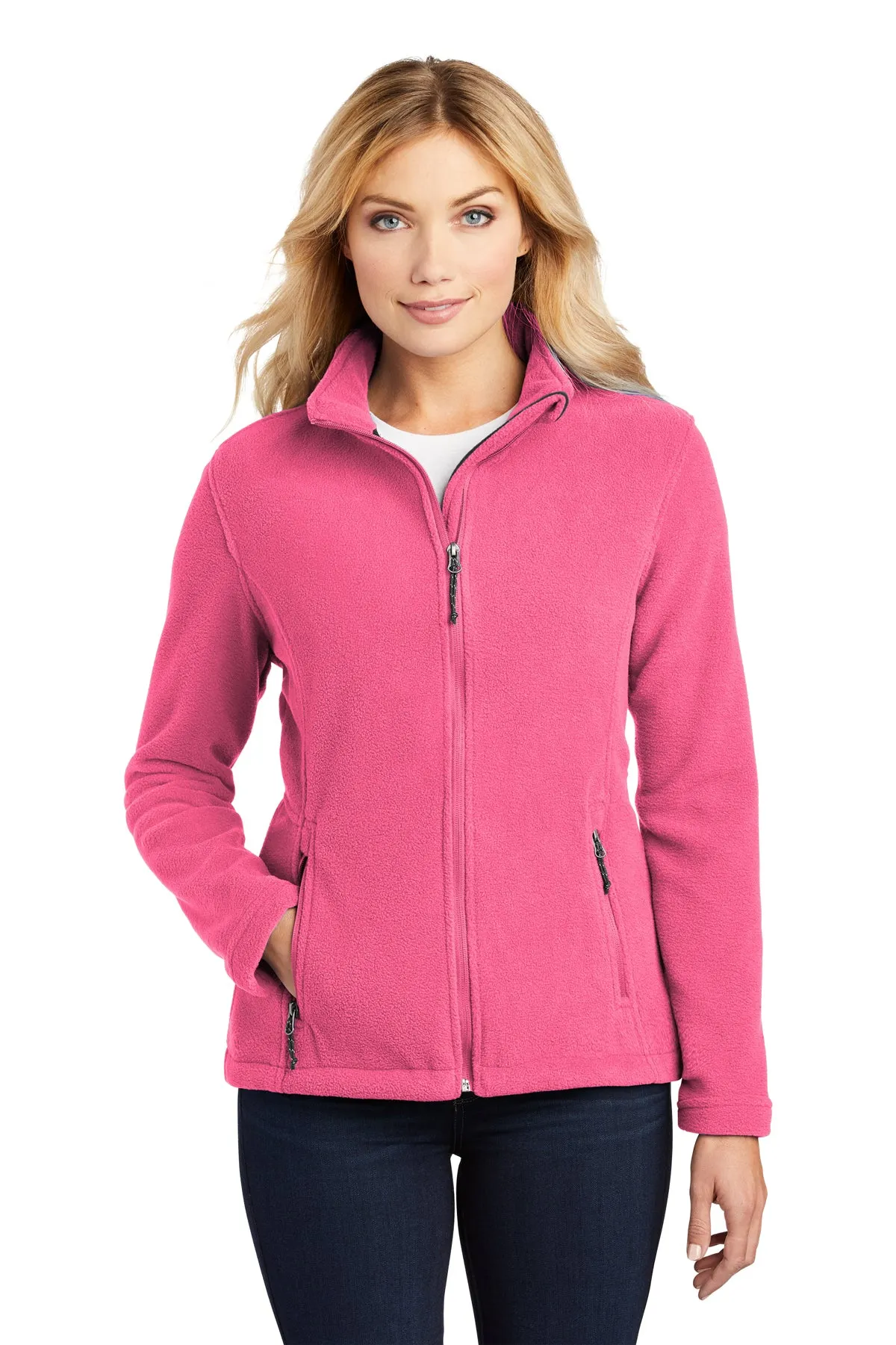 Custom Embroidered - Port Authority Women's Value Fleece Jacket. L217