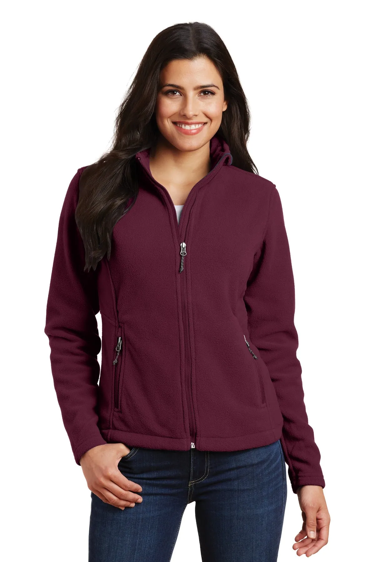 Custom Embroidered - Port Authority Women's Value Fleece Jacket. L217