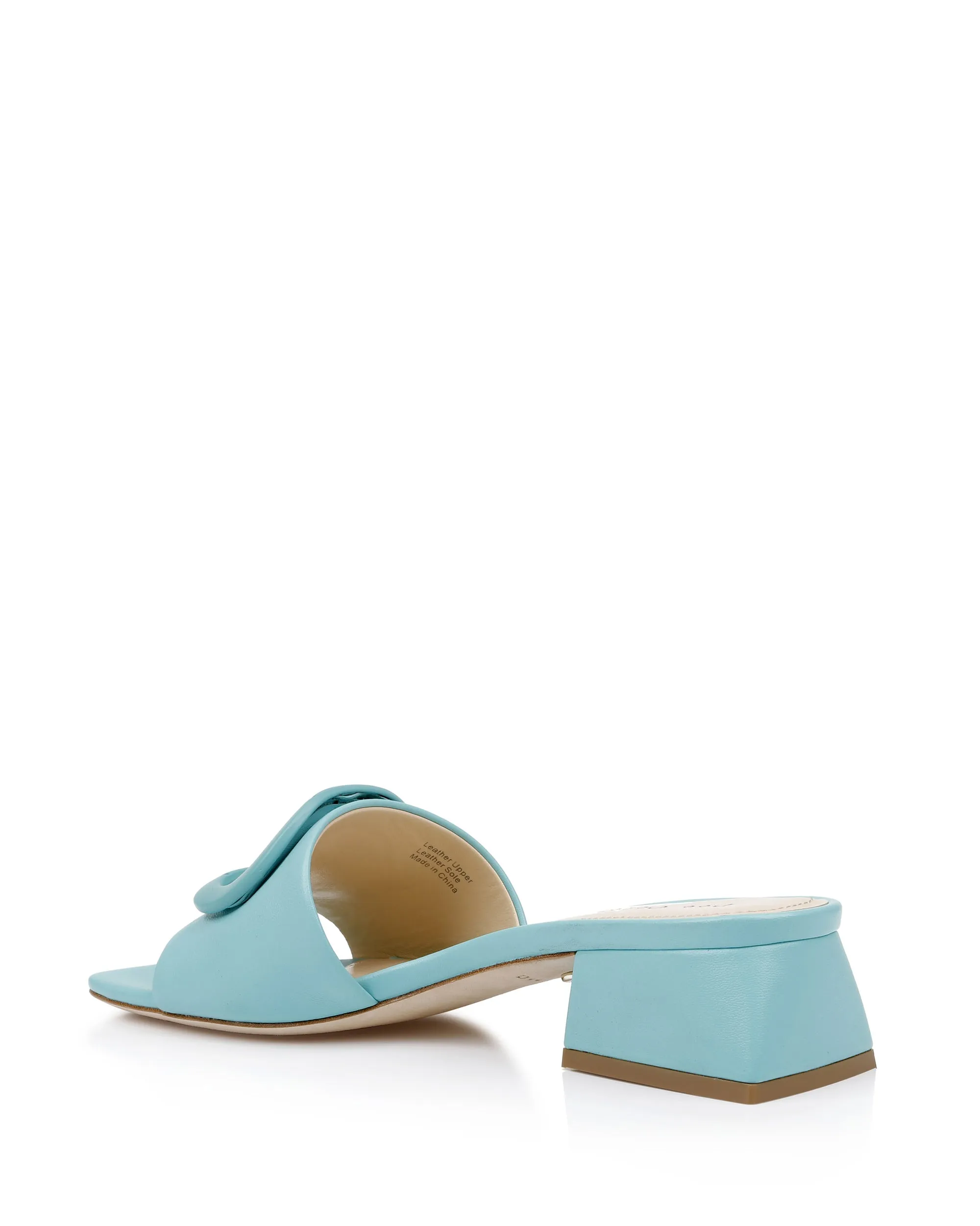 Dizzy Mule - Aqua Leather