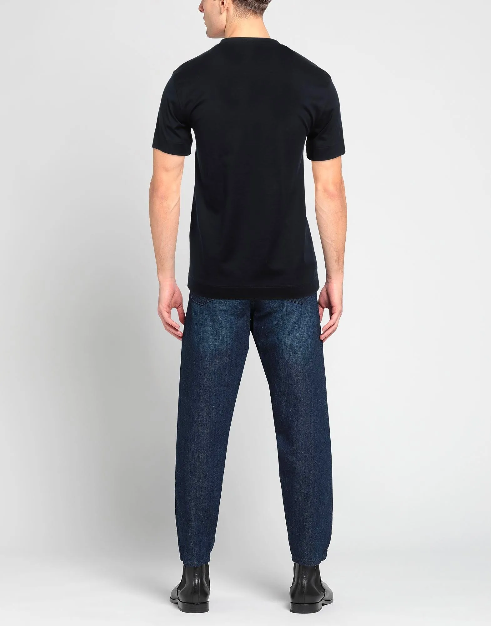 EMPORIO ARMANI  |Crew Neck Unisex Street Style Plain Cotton Short Sleeves