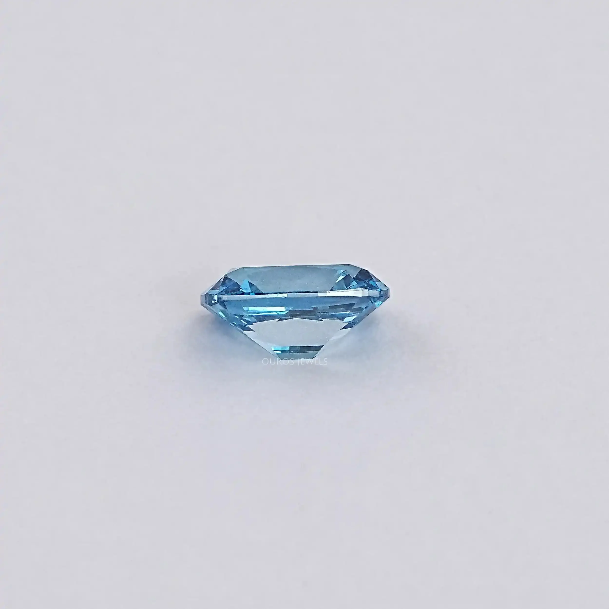 Fancy Vivid Blue Old Mine Cushion Cut Lab Diamond