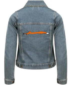 Fox in hammock denim jacket